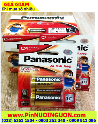 COMBO 1HỘP 12viên Pin trung C 1.5v Alkaline Panasonic LR14T/2B _Giá chỉ 396.000vnd/ HỘP 12viên